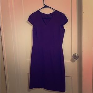 Purple cap sleeve dress